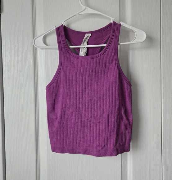Lululemon Athletica Ebb To Street Croppws Tank Size 8 - Picture 1 of 5
